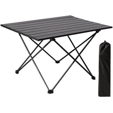 Portable Folding Camping Table Plastic Picnic Party Camp Dining Black in/Outdoor