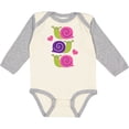 thumbnail image 3 of Inktastic Snail Lover Girl Garden Snails Girls Long Sleeve Baby Bodysuit, 3 of 5
