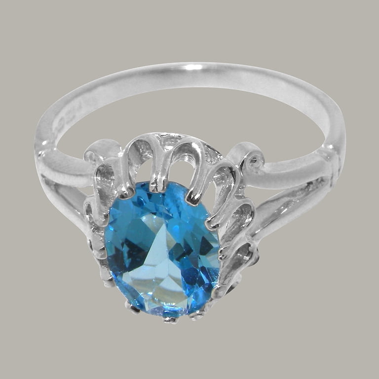 NO RESERVE Blue Topaz 925 Sterling Silver Ring | Property Room NO RESERVE Blue Topaz 925 Sterling Silver Ring | Property Room