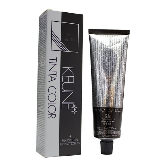 Keune Tinta Color 8.17 Permanent Color Super Light ASH Violet Blonde 2.1 Oz