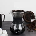 thumbnail image 3 of Taza Cafetera de Goteo Manual Cafetera de Vidrio con Filtro de Acero Inoxidable, Malla Fina, Gran Ef, 3 of 8