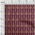thumbnail image 1 of oneOone Tissu Lycra Polyester Rayé & Tissu Imprimé Ikat Tourbillon 1 Yard 56 Inch Wide, 1 of 4