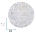 thumbnail image 4 of Livabliss Area Rugs for Living Room, 7ft Round Hassler Modern Light Slate Round Rug, Bedroom Dining Room Home Decor Stain Resistant Carpet (6'7" x 6'7"), 4 of 8
