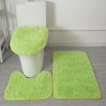 thumbnail image 3 of YAOMOBB High Quality Toilet Mat Non Slip Bathroom Rug Set Super Soft U shaped Foot Pad Absorbent Floor Mat Home Decoration, 3 of 7