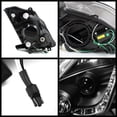 thumbnail image 6 of AKKON - For Nissan 350Z Fairlady Z33 Black Bezel DRL Daylight LED Strip Halogen Type Projector Headlights Pair, 6 of 6