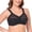 Black, variant on Plus Size Women’s Minimizer Bra: Full Coverage Lace Unlined Wireless Brassiere for A-I Cups 48C
