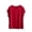 Burgundy, variant on Women's Pajama Top Comfy V-Neck Batwing Sleeve Loungewear Top Loose Fit Casual Sleepwear Blouse 3X-5X Yellow