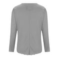 thumbnail image 5 of Aloohaidyvio Womens Long Sleeve Basic Tee Crewneck Cotton Knit T-Shirt Super Soft Classic and Fitted Tops Gray 2XL, 5 of 6