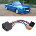 thumbnail image 1 of Arnés de cableado de radio de coche, kit de conector estéreo de arnés de cables de altavoz de coche Cable de arnés de conector de línea de audio Adaptador de enchufe ISO compatible con E36 E46 E39 Amonsee No, 1 of 6