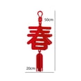 thumbnail image 7 of Abbraccia 2 Pieces Chinese New Year Hanging Decorations 2024 Characters Door Sign for Holiday Bedroom Lunar Year Celebration B, 7 of 7