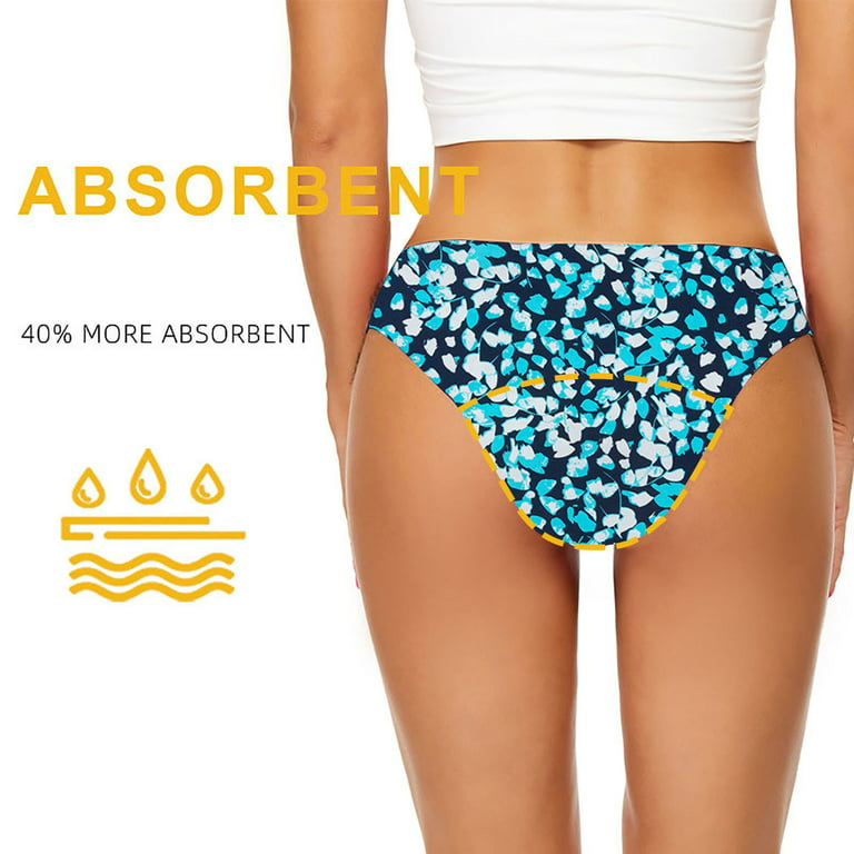 Teen Leakproof Swim High Rise Bikini Bottom, Period Swimwear for Teens