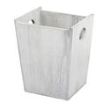 thumbnail image 3 of Small Wood Trash Can Wastebasket Rectangular Garbage Container Bin with Handle, 3 of 7