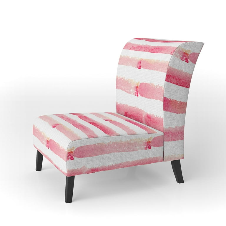 Pink and white striped chair hot sale