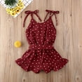 thumbnail image 4 of Kids Girl Strap Sleeveless Romper Polka Dots Short Pants Jumpsuit Sling Summer Clothes, 4 of 6