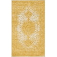 thumbnail image 3 of Unique Loom Bromley Collection Area Rug - Midnight (3' 3" x 5' 3" Rectangle Yellow/Ivory), 3 of 6