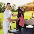 thumbnail image 6 of Lsque Ladybugs And White Dots Premium Golf Towel - Ultra Absorbent and Quick Drying Microfiber Towel with Carabiner - Gift for Men -24" X 16", 6 of 8