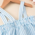 thumbnail image 6 of CAUYDY Baby Toddler Girls Floral Short Sleeve Tops T-Shirt Vest & Shorts Set Kids 1T 2T 3T 4T 5T Clothes Summer Outfits 2Pcs Summer Beach Outfits (Sizes 3-4 Years,D01-Blue), 6 of 9
