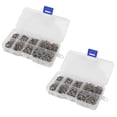 thumbnail image 1 of 1600Pcs Stainless Steel Self Tapping Screw Assortment Kit Lock Nut Wood Thread Nail Screw Sets M2, 1 of 9