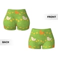 thumbnail image 5 of Fotbe Funny Chicken Seamless Shorts, Womens Workout Shorts High Waist Stretch Booty Short for Gym/Yoga/Running/Biking-Medium, 5 of 9