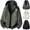 Army Green, variant on Big & Tall Men's Windproof Athletic Track Jacket Casual Color Block Hooded Shell Jackets Lightweight Windbreaker for Golf Hiking Outdoor Workout, Beige, 4XL