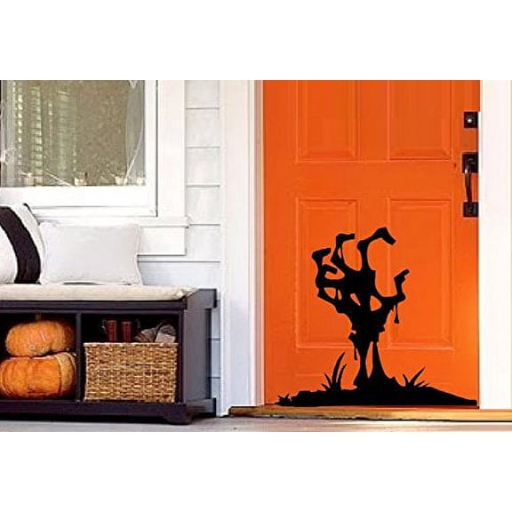 HALLOWEEN DECOR ~ Grave Digger Hand ~ HALLOWEEN: WALL OR WINDOW DECAL, 11" x 13" THESE ARE NOT WINDOW CLINGS