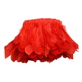 thumbnail image 2 of Feather Fringe Trims Artificial Feather Fringe Sewing Trims 10 to 25cm in Width Red, 2 of 7