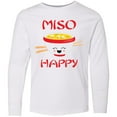 thumbnail image 3 of Inktastic Kawaii Miso Happy Long Sleeve Youth T-Shirt, 3 of 5