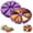 Purple, variant on Cake Pie Slices Mold, 8 Cavity Cake Pie Slices Silicone Mold Non Stick Triangle Demolding Dishwasher Safe, Scone Pan Pizza Slices Baking Mold for Brownies Muffins, Cheesecake, Cornbread (A)