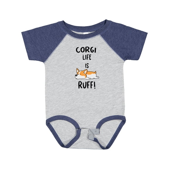 Inktastic Corgi Life is Rough Boys or Girls Baby Bodysuit