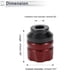 thumbnail image 4 of Protector de guardabarros de aleación de aluminio de 14mm para slider de marco de motocicleta, protección contra choques, 41mm 47mm, rojo, 2 Pcs, 4 of 7