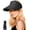 Black, variant on Sun Hats Visor for Women, Straw Beach Hat Adjustable Wide Brim Ponytail Packable for Summer Travel UPF 50+