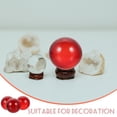 thumbnail image 4 of Boules de Verre Rouges Art Artisanat Décoration Maison 3Ensemble 1.2 Po, 4 of 8