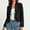 Black, variant on Womens Cropped Cardigan Y2K Vintage Collareless Long Sleeve Ruffled Open Front Jean Coat Comfort Casual Loose Fit Short Denim Jacket Streetwear