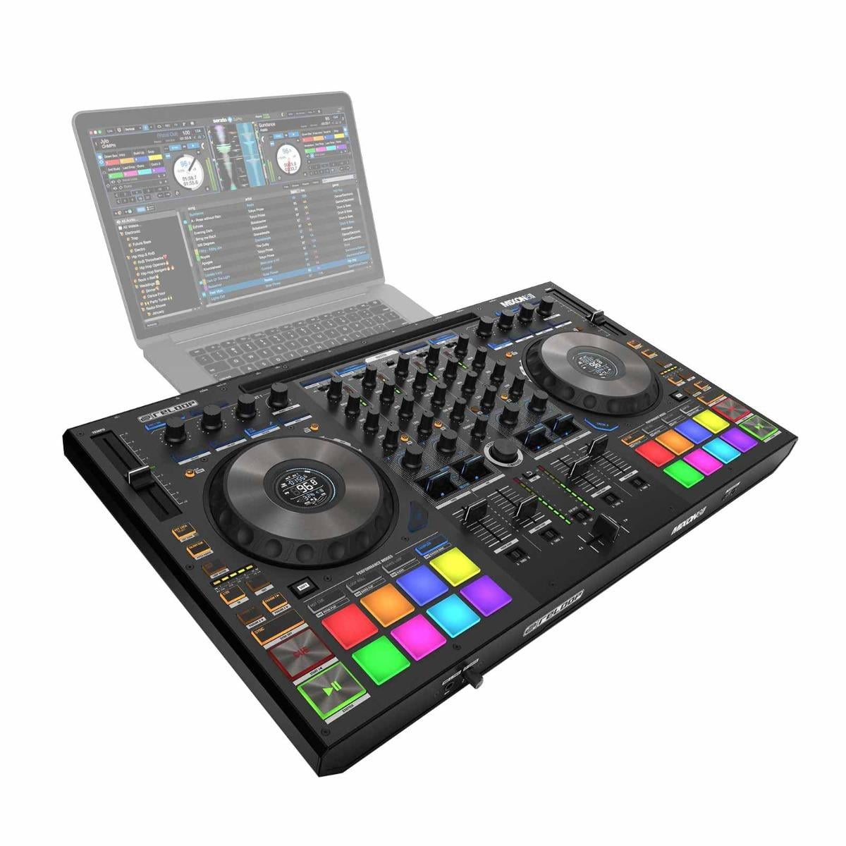 Reloop AMS-MIXON-8-PRO 4-Channel Hybrid DJ Controller with Carry Bag Package