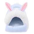 thumbnail image 1 of Shisuyan Hamster Sleeping House Round Cloth Sky-blue 1Set Resting Place Warm, 1 of 9