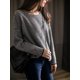 thumbnail image 4 of Suéter de cachemira de otoño e invierno para mujer, jersey de manga larga con rayas blancas y negras y cuello redondo, jersey de moda casual para mujer, jersey de mujer au, 4 of 5