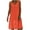 Orange, variant on Lcziwo Women's Cotton Gauze Dresses Casual Trendy Summer 2025 Dresses Sleeveless V Neck Midi Dresses Lightweight Flowy Loose Sun Dress S