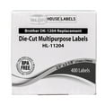 thumbnail image 6 of HOUSELABELS Compatible with DK-1204 Replacement Roll for Brother QL Label Printers; 400 Multipurpose Labels; 2/3" x 2-1/8" (17mm*54mm) - 56 Rolls, 6 of 7