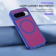 thumbnail image 5 of Magnetic Case for Google Pixel 9 / 9 Pro Clear Compatible with Magsafe, Hybrid Protective Silicone Bumper, Slim Smooth Sleek Matte Frosted Case for Men Women for Google Pixel 9 / 9 Pro, Blue+Rose, 5 of 7