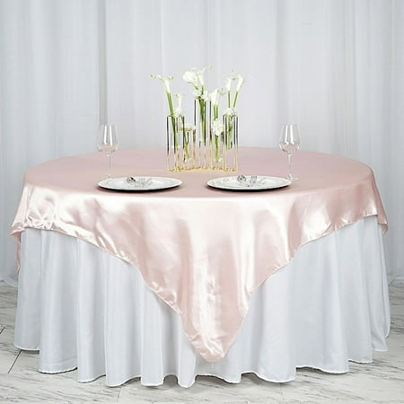 Balsacircle 72 X 72 Square Satin Table Overlays Wedding Party