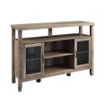 thumbnail image 6 of Walker Edison Rustic Glass Door Tall Buffet TV Stand for TVs up to 58", Grey Wash, 6 of 10