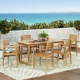 thumbnail image 2 of Ellendale Acacia Wood Outdoor 7 Piece Dining Set, Teak, 2 of 13