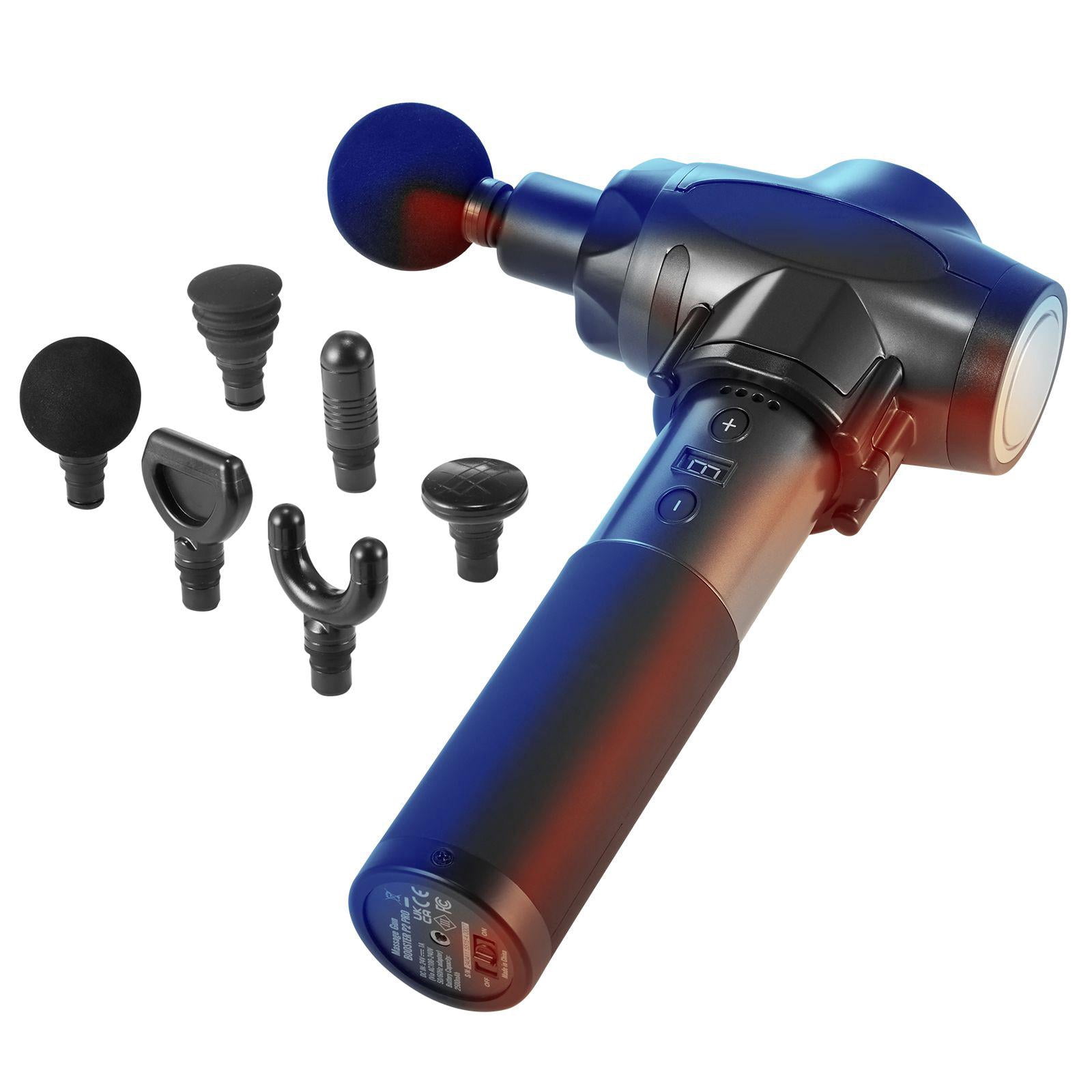 Deep Tissue Massage Gun with 9 Speeds 6 Heads 24V 2500mAh Battery Percussion Muscle Massager for Athletes Pain Relief Muscle Relaxation