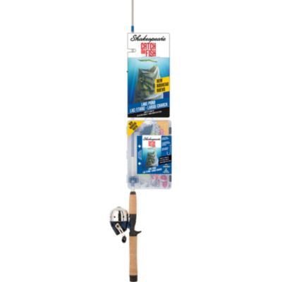 Shakespeare Catch More Fish Lake Pond Spincast Reel and Fishing Rod (Best Time To Catch Big Catfish)