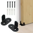 thumbnail image 1 of 2 Set Heavy Duty Sliding Barn Door Floor Guide Adjustable Roller Swing Stopper, 1 of 4