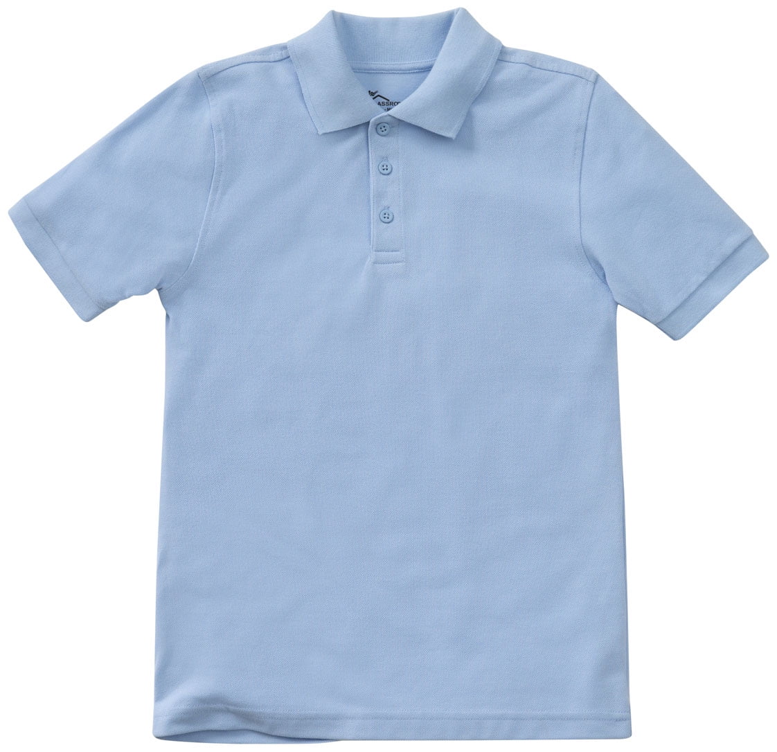 Classroom School Uniforms Boys' Adult Unisex Long Sleeve Pique Polo 