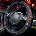 thumbnail image 5 of Car-Grand Bling Diamond Rhinestones Leather Steering Wheel Cover, Sparkly Crystal Glitter Universal Fit 14.5-15 Inches Car Steering Wheel Protector for Women Girl SUV, VAN, SEDAN TRUCK Multicolor, 5 of 8
