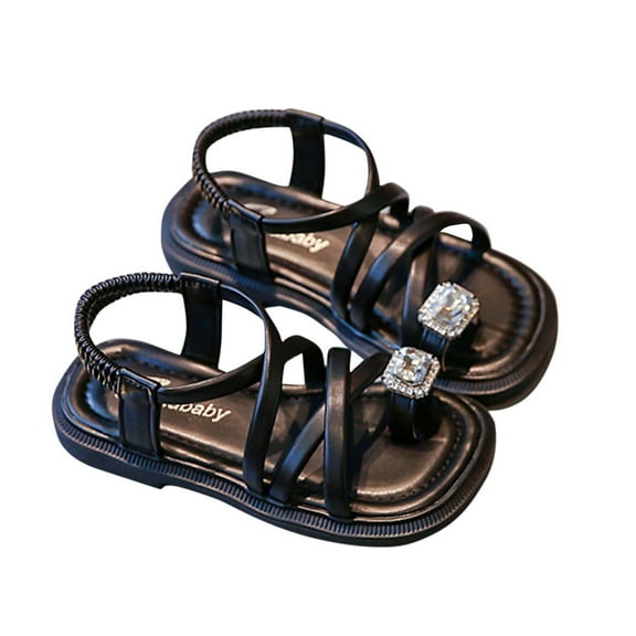 Bkhluea Toddler Girl Sandals Little Girl Easter Summer Dress Shoes Lightweight Open Toe Beach Holiday Cross Strappy Girls Sandals