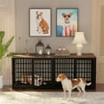 thumbnail image 5 of Wisfor Cage/chenil pour Chien Robuste Noir de 30 Pouces, Meuble Télé, Table d'Appoint en Bois, Meuble, 5 of 5
