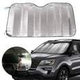 thumbnail image 2 of Car Windshield Sunshade - Foldable Reflective Sun Visor for Auto Front Window, Keeps Car Cool, Blocks UV Rays, Easy Storage (51.2" x 23.6" / 55.1" x 27.6"), 2 of 8